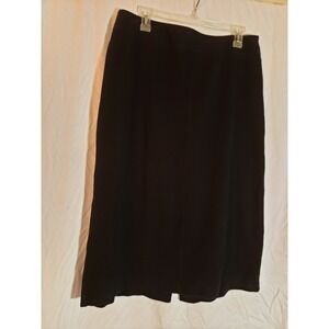Women's Napa Valley Black A Line Pull On Skirt Size 16 (H145)